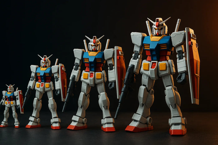 Gundam Model Grades Explained: HG vs RG vs MG vs PG vs SD