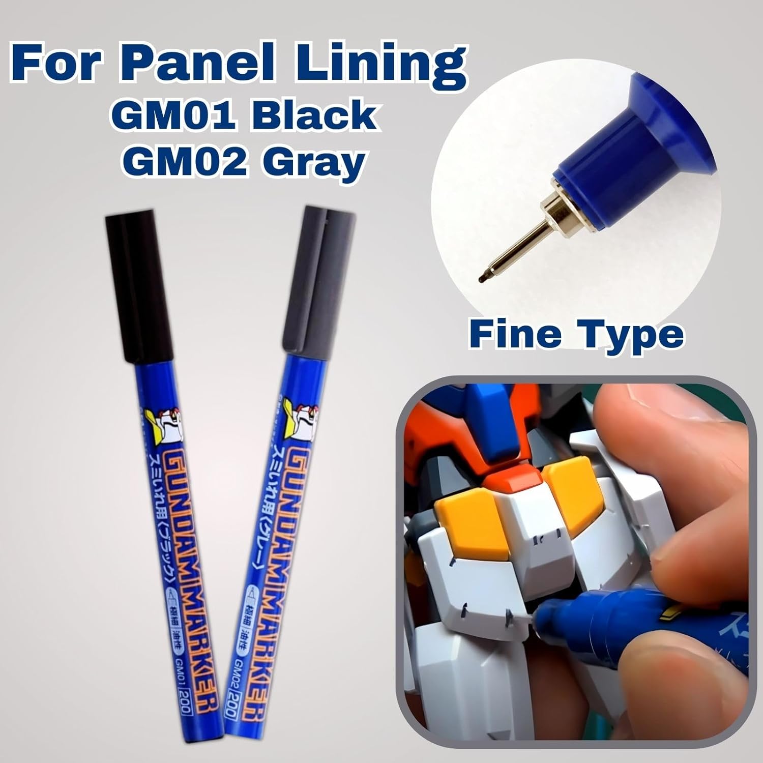 GSI Creos Gundam Marker Panel Lining Set with Eraser