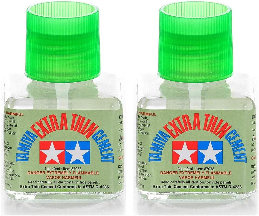 Tamiya Extra Thin Cement Fine Tip 40ml 2 Pack