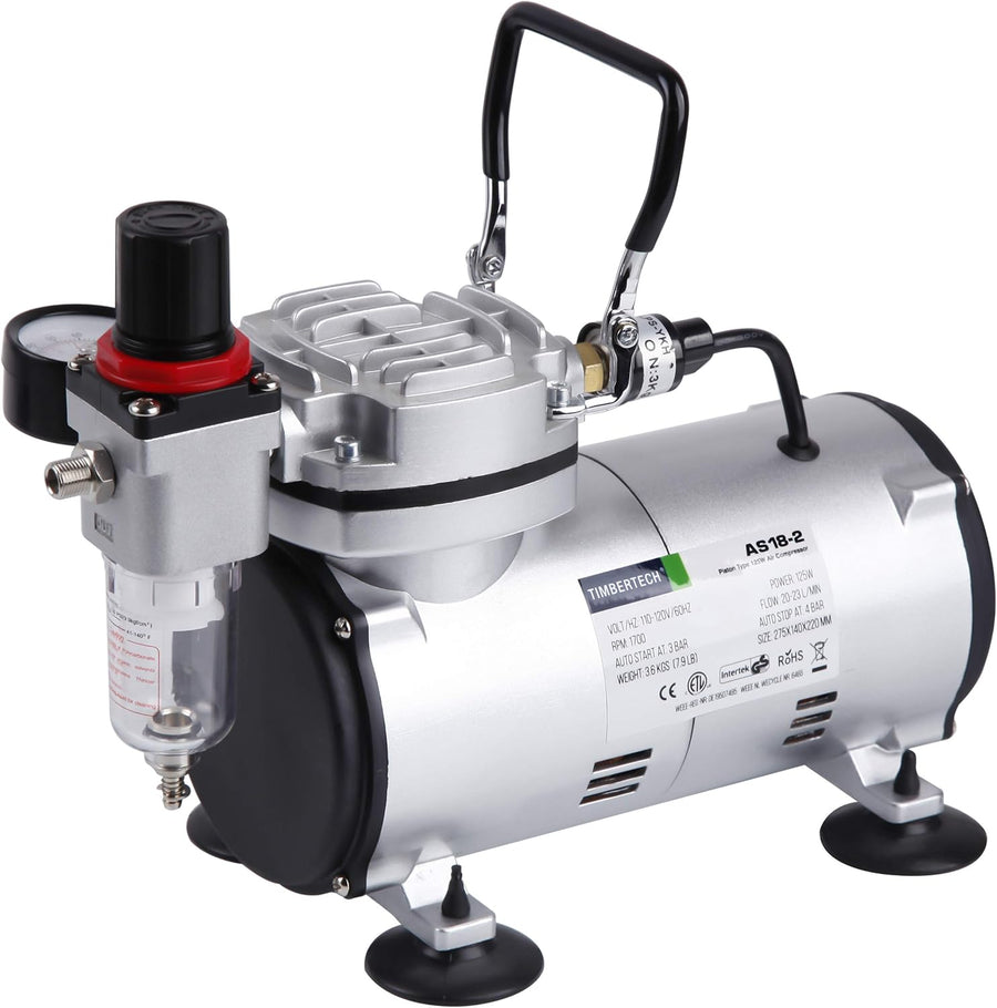 Timbertech AS18-2K Airbrush Kit with Compressor