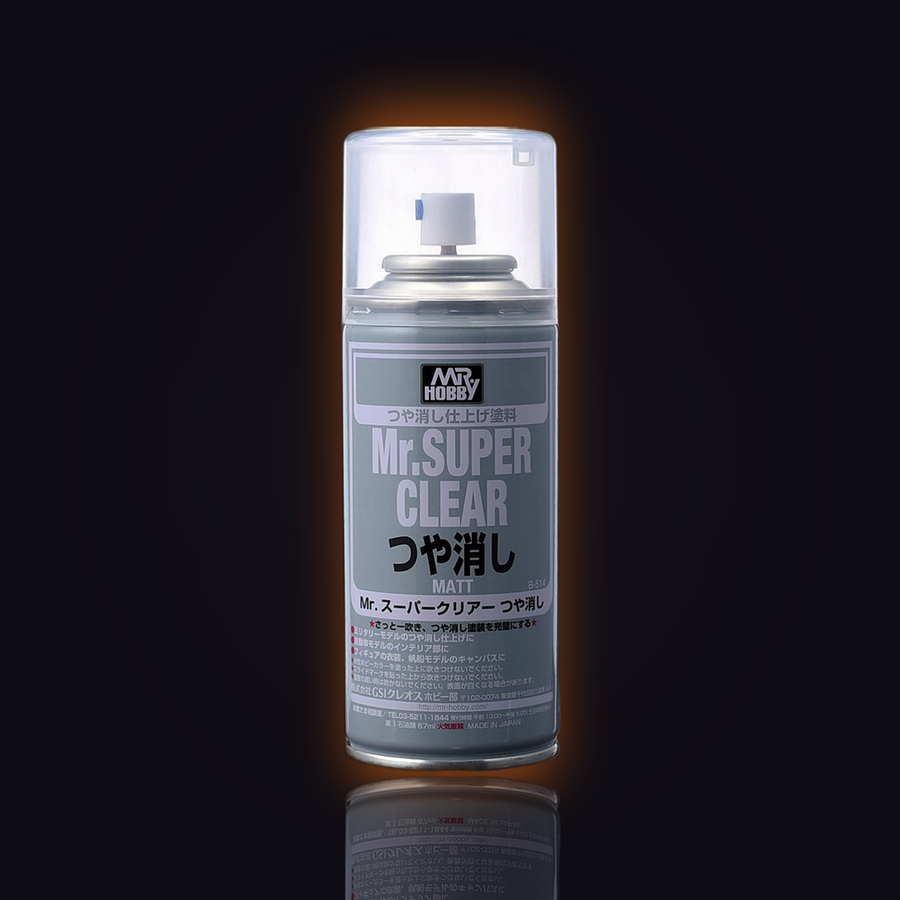 Mr. Super Clear Flat Spray Matte Topcoat