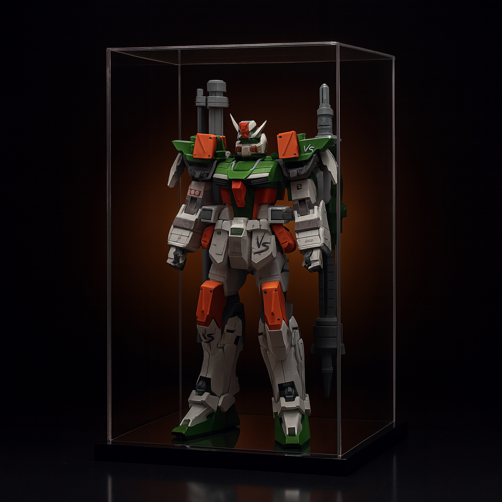 Black Acrylic Display Case for Gundam Model Collectibles
