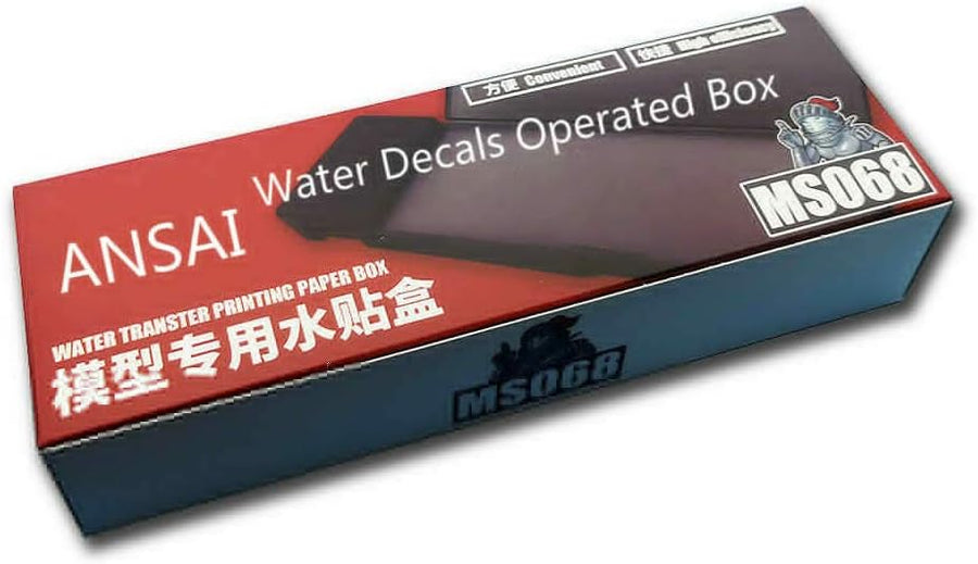 Water Decal Soaking Box with Decal Tweezers
