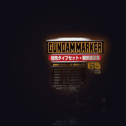 Gundam Marker Ultra Fine Set 6 Markers for Fine Detail