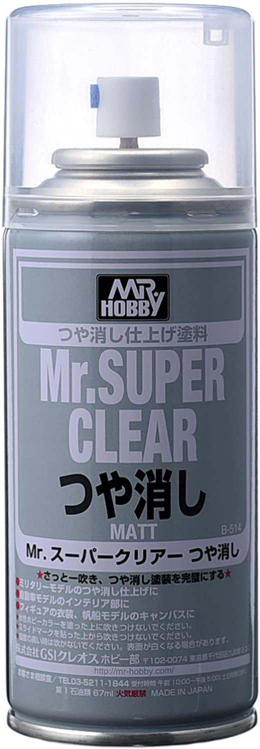 Mr. Super Clear Flat Spray Matte Topcoat