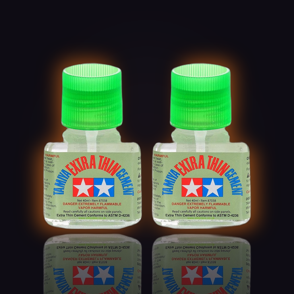 Tamiya Extra Thin Cement Fine Tip 40ml 2 Pack