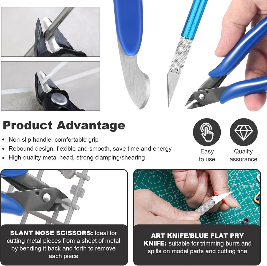 Fippy 11PCS Gunpla Tools Kit for Model Kit Building