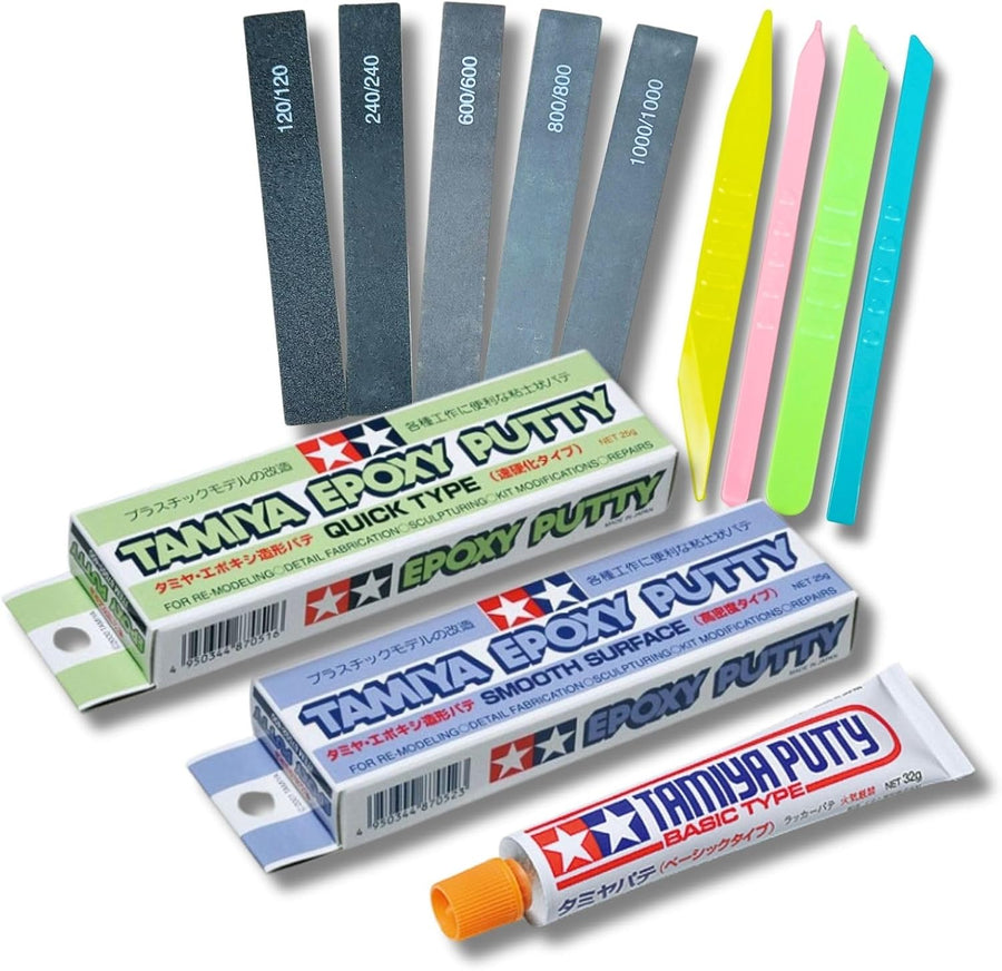 Tamiya Epoxy Putty Set with Sanding Sticks