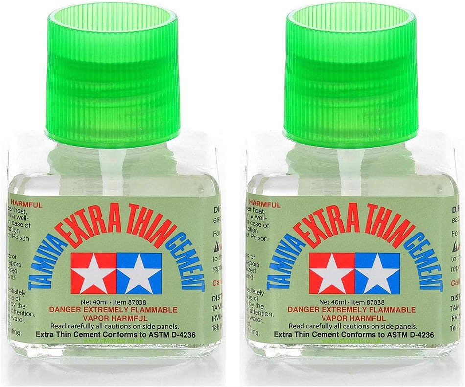 Tamiya Extra Thin Cement Fine Tip 40ml 2 Pack