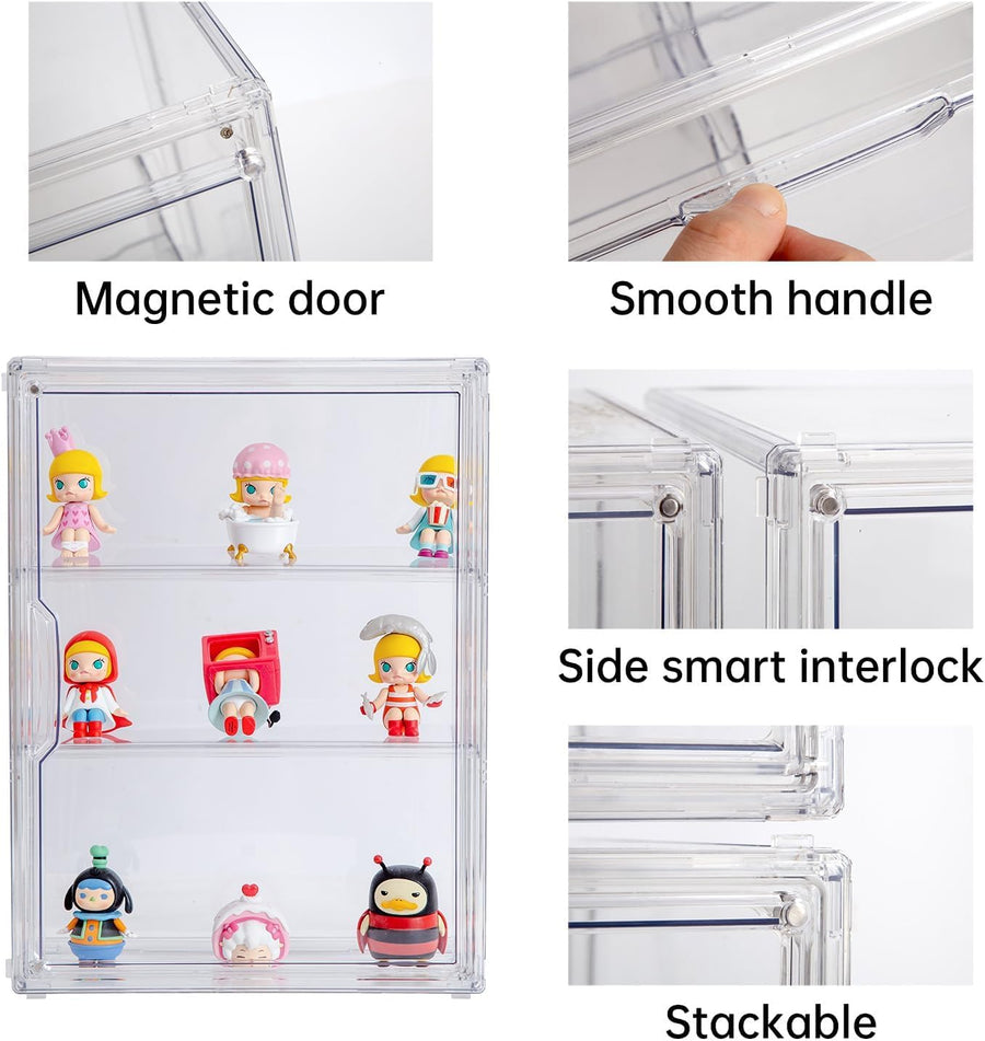 BOHOIDEE 3 Tier Acrylic Display Case for Gunpla Figures