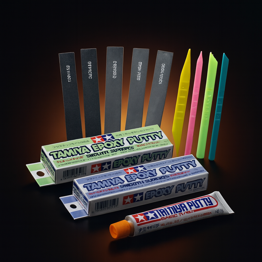 Tamiya Epoxy Putty Set with Sanding Sticks